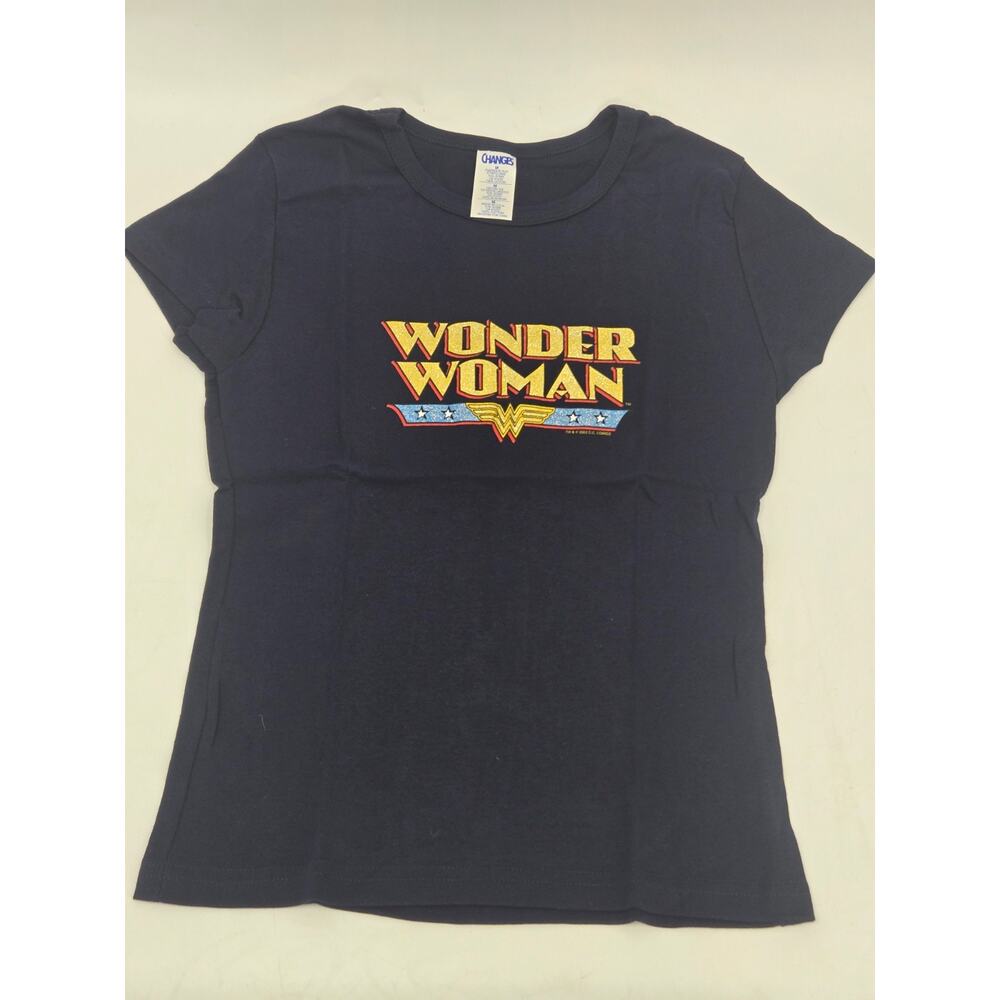 Vintage WONDER WOMAN T SHIRT BLACK DC COMICS CHANGES Made In USA VTG 2002 Sz M
